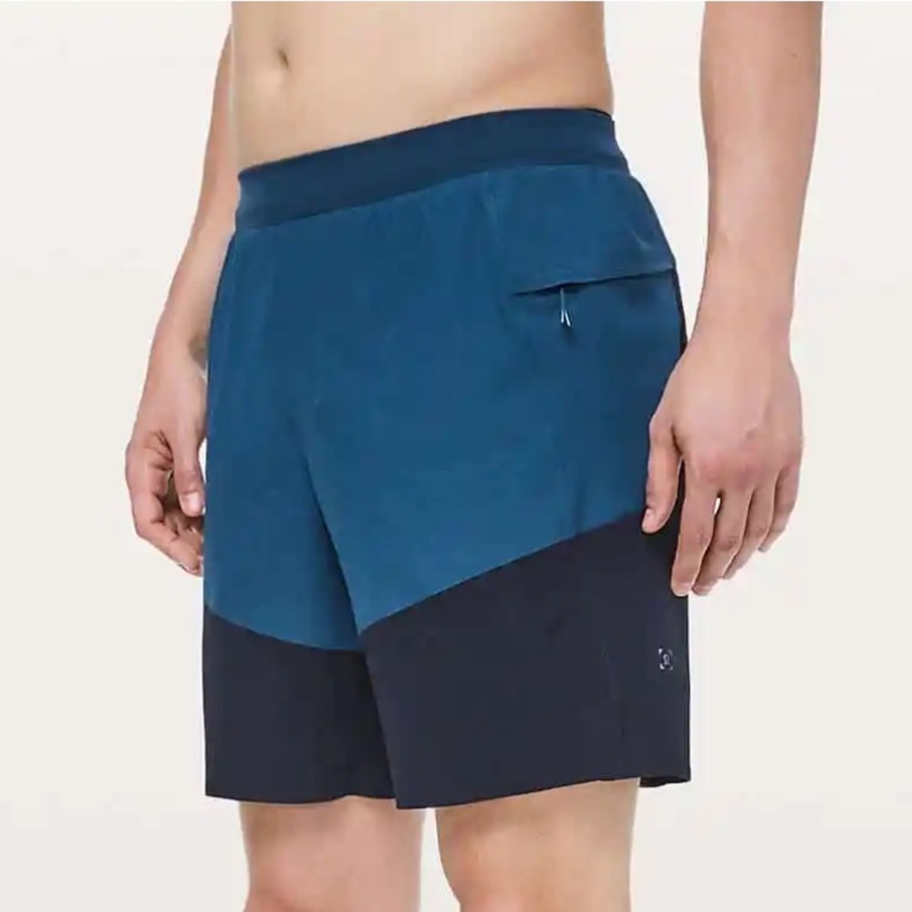 Lululemon Namaste At The Beach Two Tone Colorblock Shorts